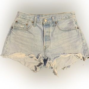 Levi 501 denim cutoff shorts